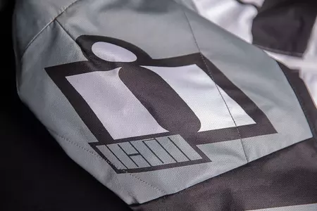 ICON Airform Retro siva tekstilna motoristična jakna M-7