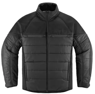 ICON Ghost Puffer tekstilna motoristična jakna črna 3XL-1