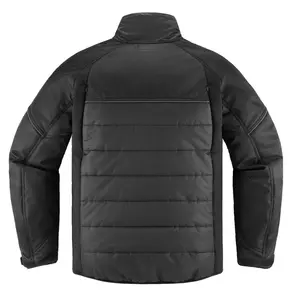 ICON Ghost Puffer tekstilna motoristična jakna črna S-4
