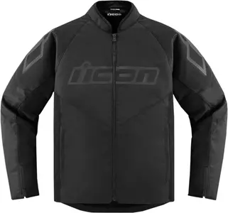 ICON Hooligan CE tekstilinė motociklininko striukė juoda M-1