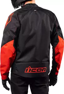 ICON Hooligan текстилно яке за мотоциклет черно и червено S-5
