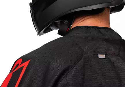 ICON Hooligan текстилно яке за мотоциклет черно и червено S-6