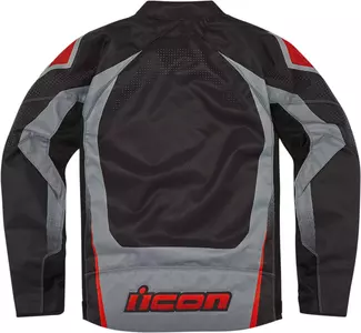 Kurtka motocyklowa tekstylna ICON Hooligan Ultrabolt czarno-szara M-2