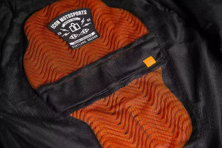 ICON Hooligan Ultrabolt textilní bunda na motorku černo-šedá M-6