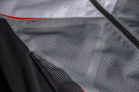 Tekstilna motoristička jakna ICON Hooligan Ultrabolt, siva i crvena S-3