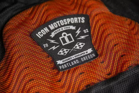 ICON Hooligan Ultrabolt grau-grüne Textil-Motorradjacke M-3