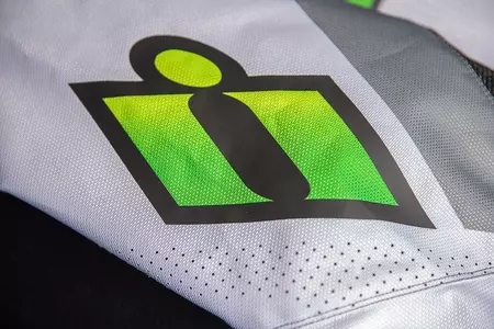 ICON Hooligan Ultrabolt sivo-zelena tekstilna motoristična jakna M-8