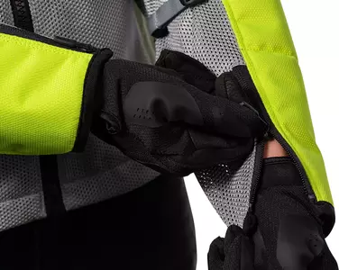 ICON Mesh AF gri/galben fluo M jachetă de motocicletă din material textil-12