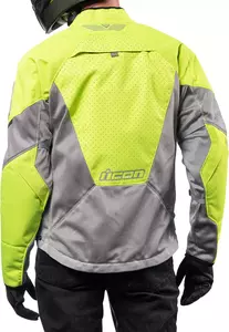 ICON Mesh AF tekstilna motoristička jakna, siva i žuta fluo XL-4