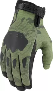 ICON Hooligan guantes de moto negro y verde XL - 3301-4405