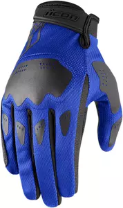 ICON Hooligan rukavice na motorku modré 3XL - 3301-3856