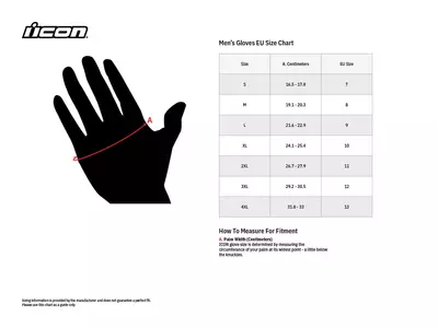 ICON AXYS δερμάτινα γάντια μοτοσικλέτας μαύρο XL-3