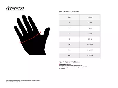 ICON AXYS δερμάτινα γάντια μοτοσικλέτας μαύρο XL-5