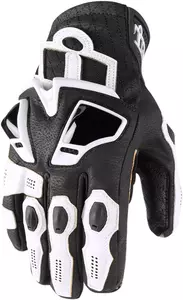 ICON Hypersport guantes de moto de cuero blanco M-1