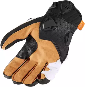 ICON Hypersport guantes de moto de cuero blanco M-2