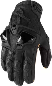ICON Hypersport guantes de moto de cuero negro M-1