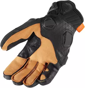 ICON Hypersport guantes de moto de cuero negro M-2