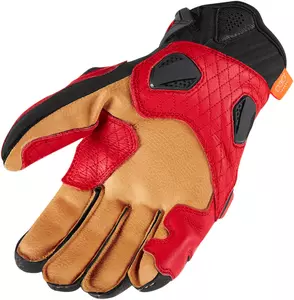 ICON Hypersport rood M motor leren handschoenen-2