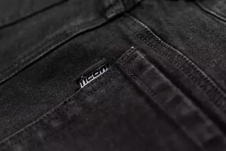 Spodnie motocyklowe jeans ICON Uparmor czarne 38-8
