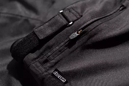 ICON PDX3 calças têxteis para motociclismo preto 3XL-6