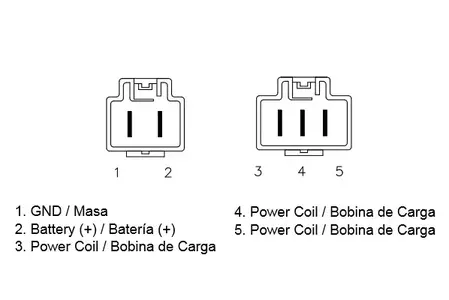 Regolatore di tensione DZE Honda CBR 600 RR 07-11, XL 700 V Transapl 08-11, MOSFET (50A)-2