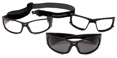 Óculos de proteção para motociclistas Bobster Ambush II preto fumado-6