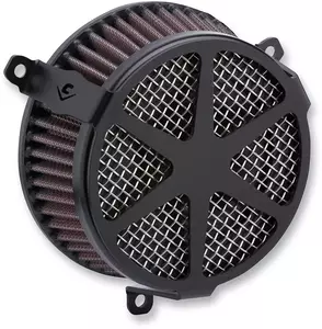 Súprava vzduchového filtra Cobra čierna/chróm - 606-0101-04B-SB