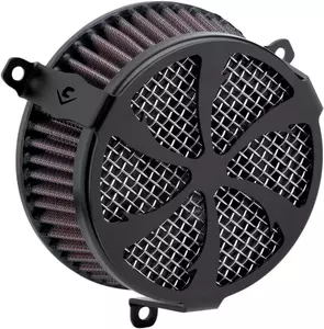 Kit de filtro de aire Cobra negro/cromo - 606-0100-01B-SB