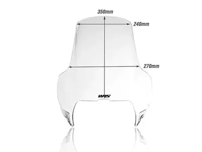 Vetrobransko steklo za motorno kolo WRS Standard BMW R 1100 GS transparentno-6
