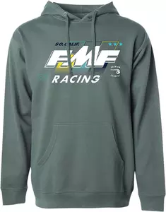 FMF Retro πράσινο φούτερ με κουκούλα XL - FA20121900AGNXL