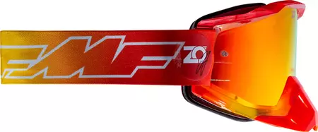 Motocyklové okuliare FMF Powerbomb Osborne so zrkadlovým sklom červené-5