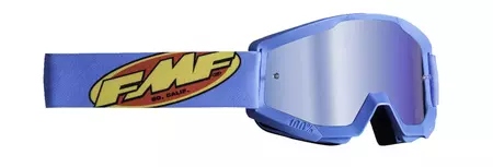 FMF Youth Powercore Core Blue occhiali da moto in vetro specchiato-1