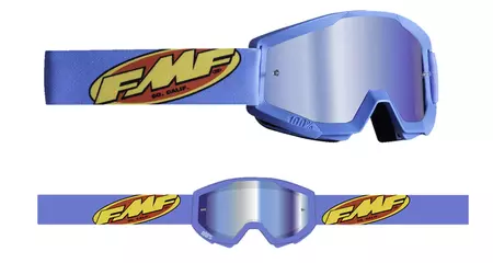 FMF Youth Powercore Core Blue Ochelari de motocicletă cu oglindă din sticlă oglindită FMF Youth Powercore Core Blue-2