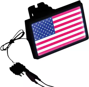 Osłona zaczepu odbiornika LED z flagą USA-3