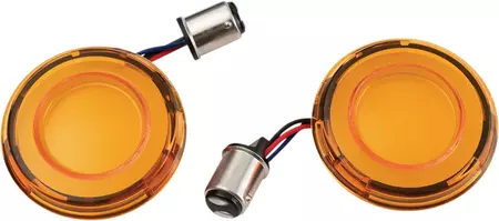 Klosze kierunkowskazów z żarówkami LED Kuryakyn pomarańczowe - 2903