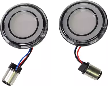Индикаторни светлини с LED крушки Kuryakyn оранжево/бяло тонирани - 2902