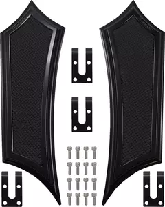 Podnóżki podesty kierowcy Accutronix Instigator do Harley-Davidson czarne - FBF01-IB