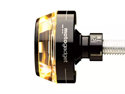 Indicador do guiador esquerdo LED Mo-Blaze Disc Motogadget preto - 6002011