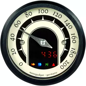 Motocyklový tachometer 49mm Motogadget čierny - 5001013