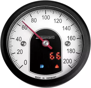 Motocyklový tachometer 49mm Motogadget čierny biely - 5001010