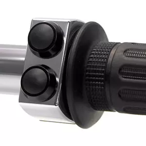 2P 22mm Motogadget negro pulido interruptor combinado - 4002027