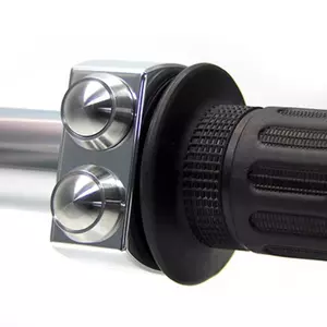 Interruptor combinado 3P Motogadget acero pulido negro - 4000323