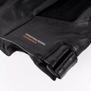 Rebelhorn Veloce kožna motoristička jakna crno-sivo-crvena fluo 52-8