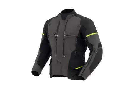 Rebelhorn Range chaqueta de moto textil antracita negro y amarillo fluo 5XL-1