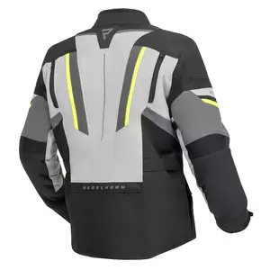 Rebelhorn Scout nero-grigio giallo fluo giacca da moto in tessuto M-2