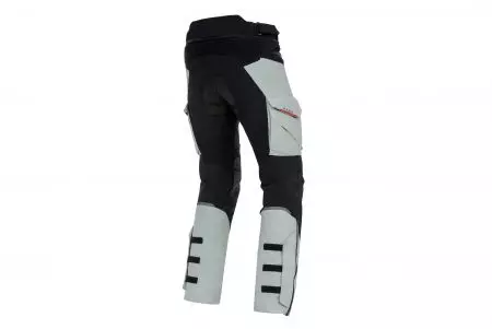 Pantaloni da moto in tessuto Rebelhorn Range grigio-nero-rosso M-2