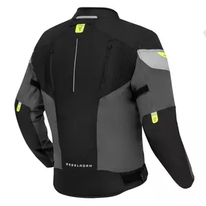 Rebelhorn Spark tekstilna motoristička jakna crno-sivo-žuta fluo M-2