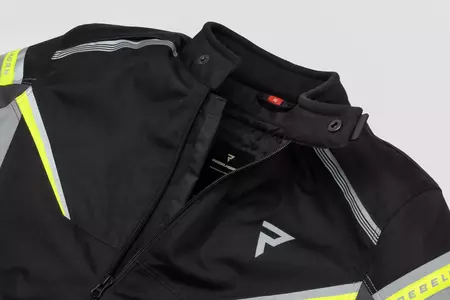 Rebelhorn Spark Spark jachetă de motocicletă din material textil negru-gri galben fluo 3XL-3
