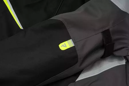 Rebelhorn Spark fekete-szürke fluo sárga textil motoros kabát 3XL-4