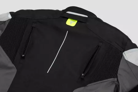 Rebelhorn Spark Spark jachetă de motocicletă din material textil negru-gri galben fluo 3XL-5